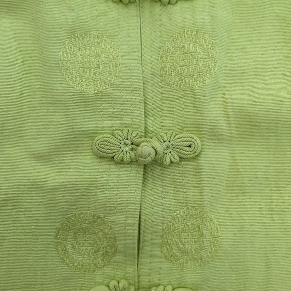 CAMBODIA silk short sleeve button down shirt blouse size Large - Picture 2 of 11